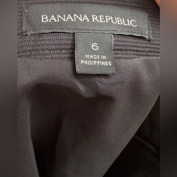 Banana Republic Black Chevron Lace Mini Skirt Size 6 - Picture 5 of 7